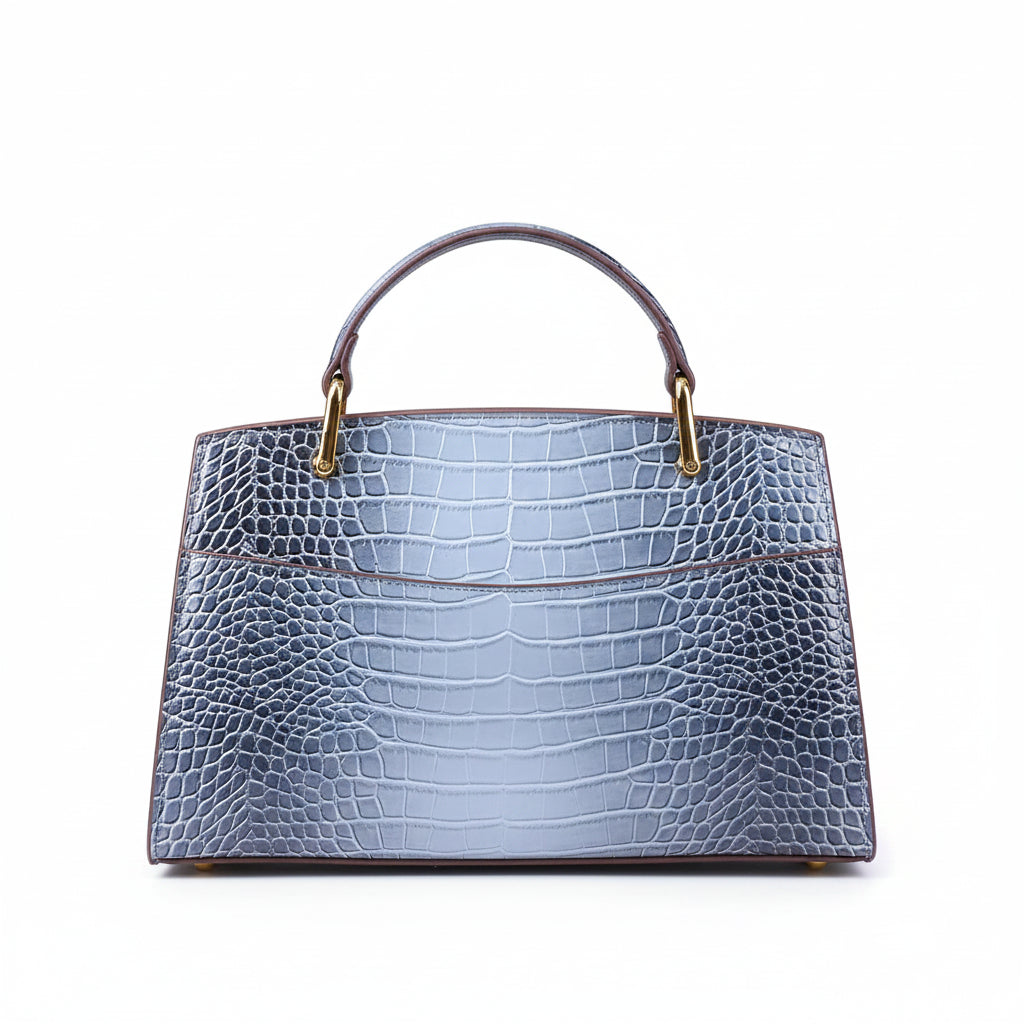 Large Crocodile Pattern Handbag
