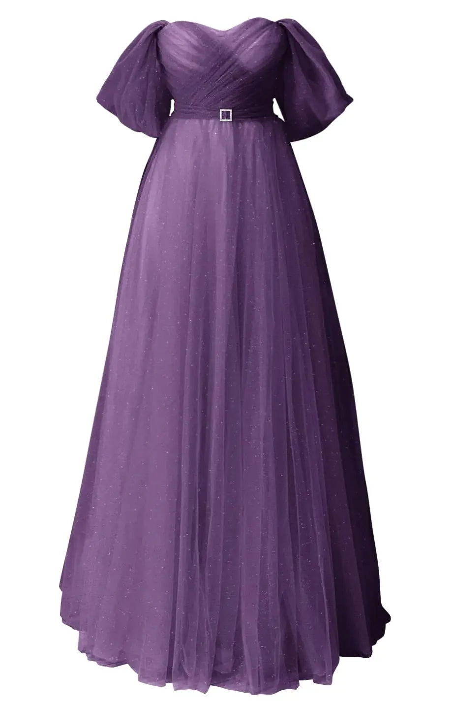 Glitter Tulle Prom Dresses Off The Shoulder Sweetheart Puffy Long Evening Gowns for Women 2026 Elegant Dress Wedding Party