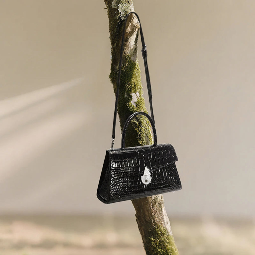 BAFELLI Crocodile Leather Crossbody Bag
