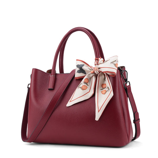 LA FESTIN Leather Top Handle Crossbody Bag