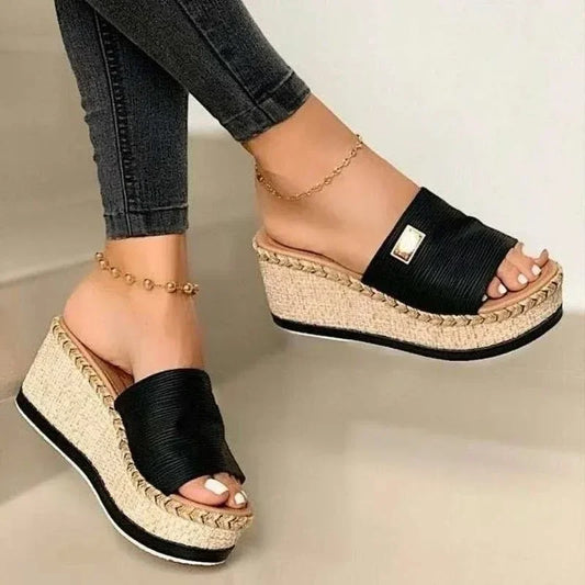 Womens High Heels Sandal Thick Bottom Casual Shoes