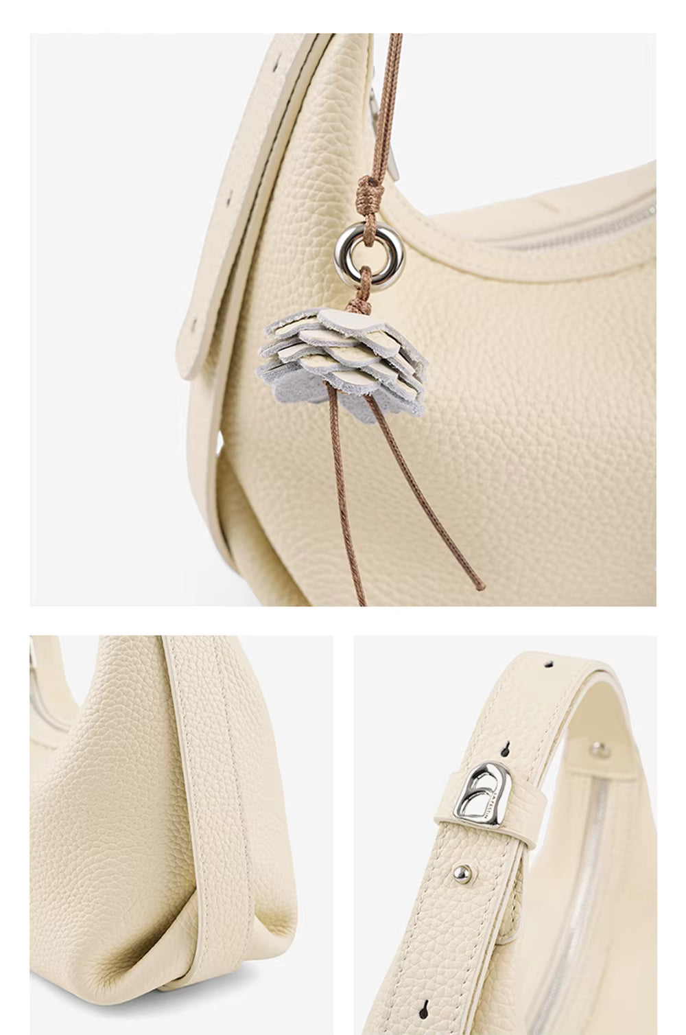 LA FESTIN Half Moon Crossbody Bag
