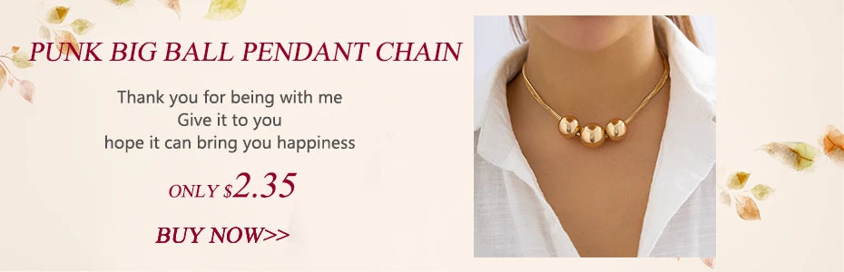 Snake Chain Ball Pendant Choker