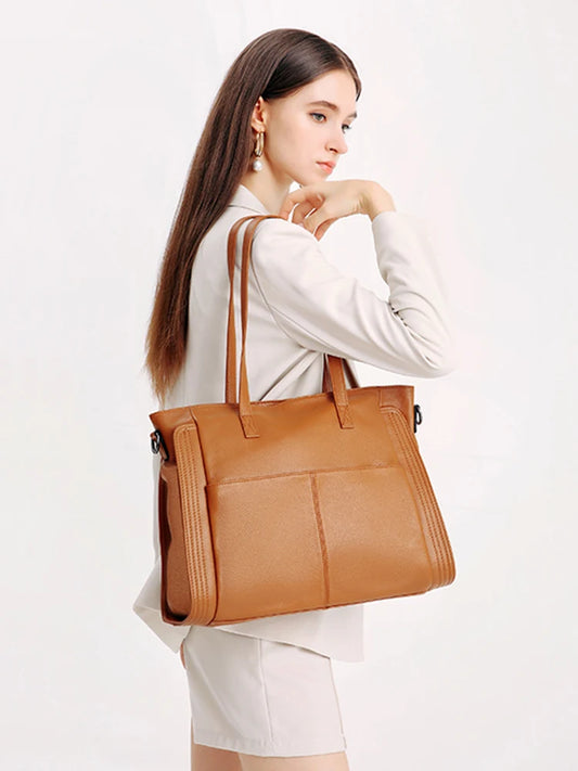 Zency Genuine Leather Shoulder Bag
