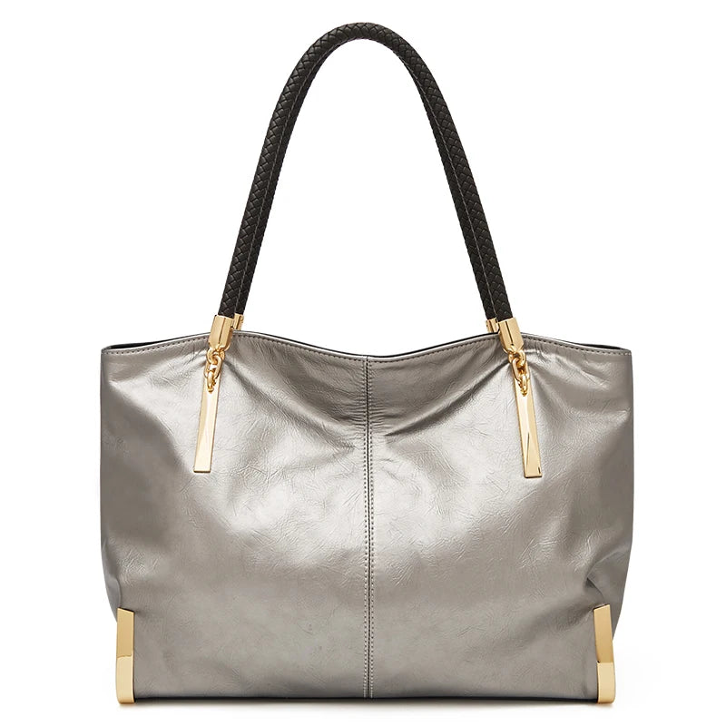 FOXER Genuine Leather Tote Handbag