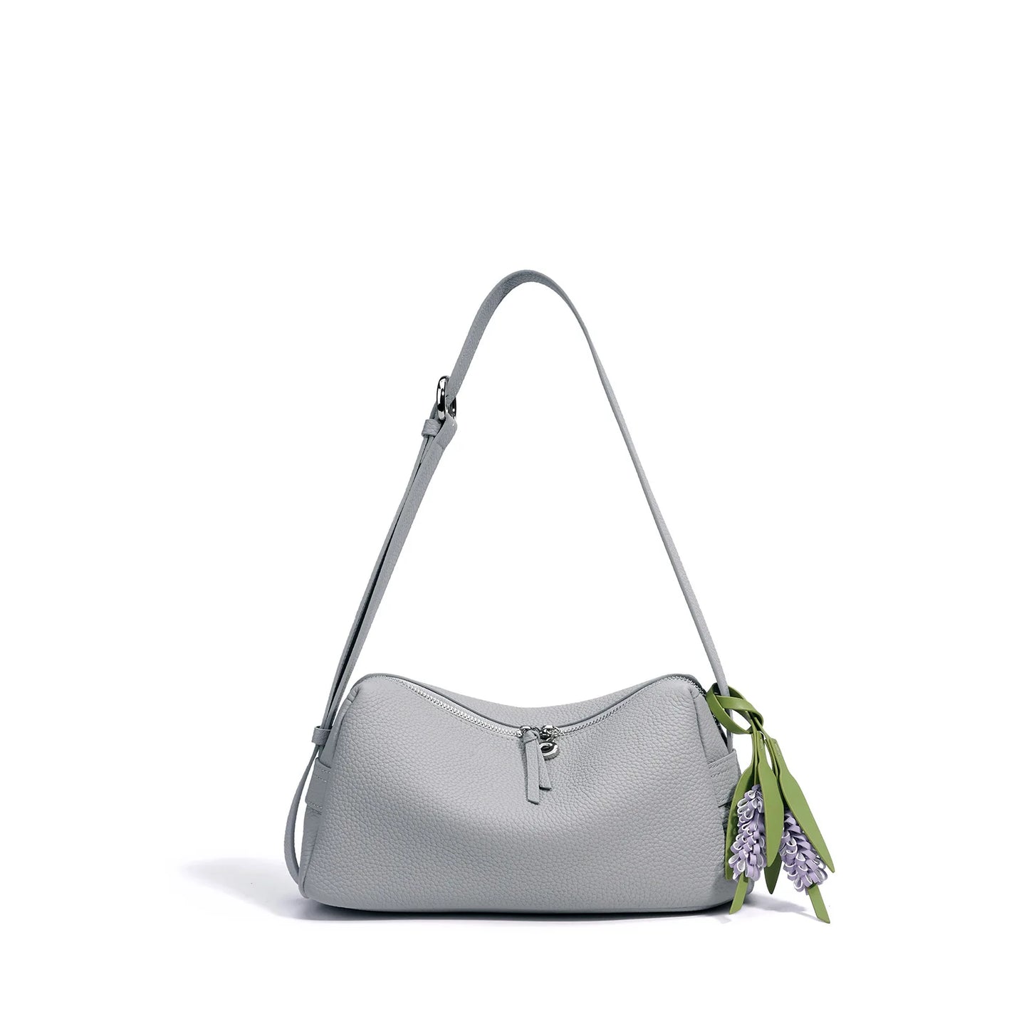 Floral Leather Shoulder Bag