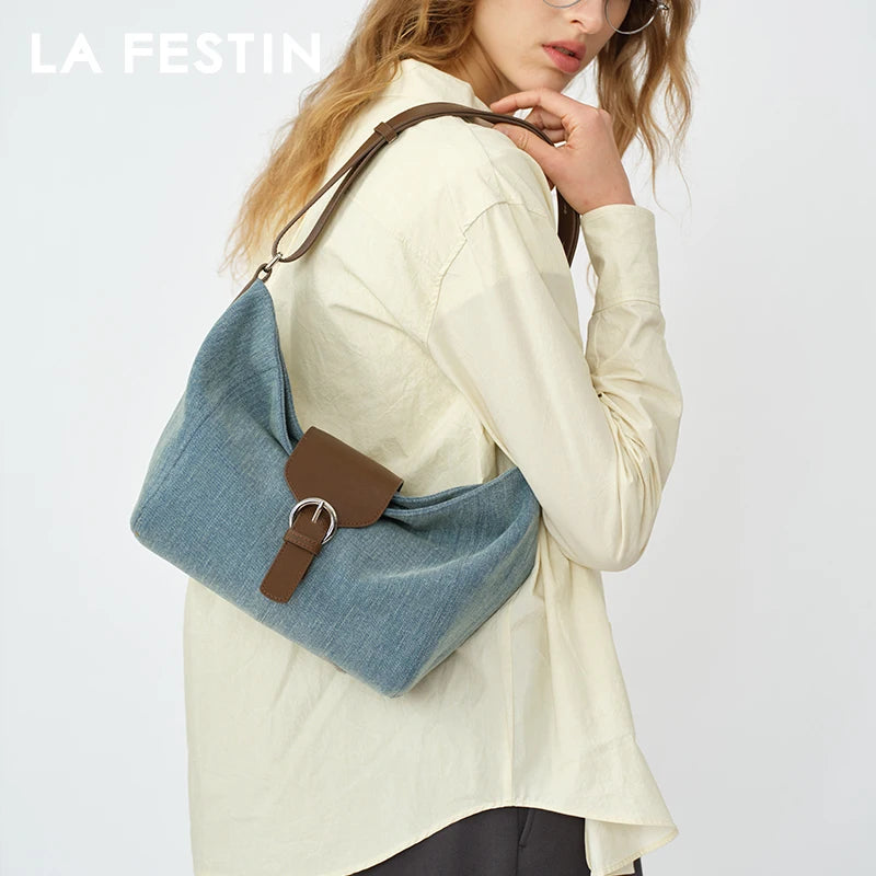 LA FESTIN Large Leather Tote Bag