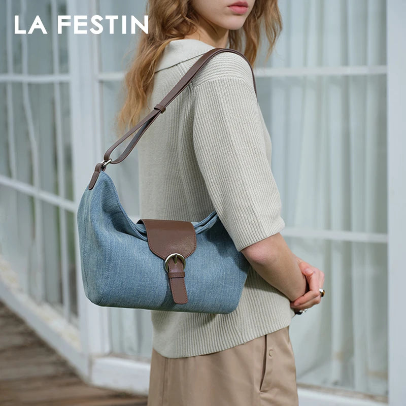 LA FESTIN Large Leather Tote Bag