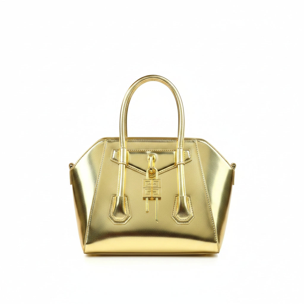 Classic Leather Crossbody Tote Bag