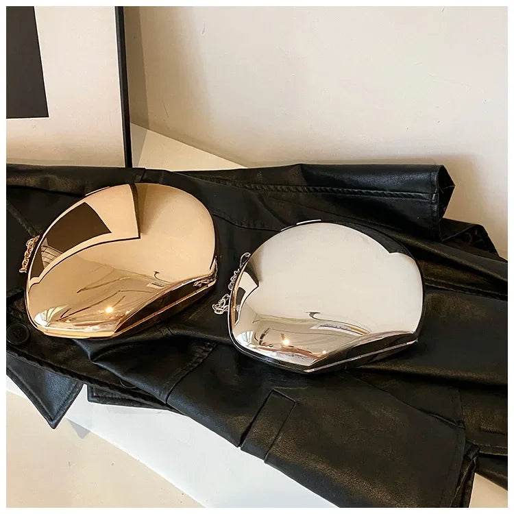 Acrylic Shell Evening Clutch Bag