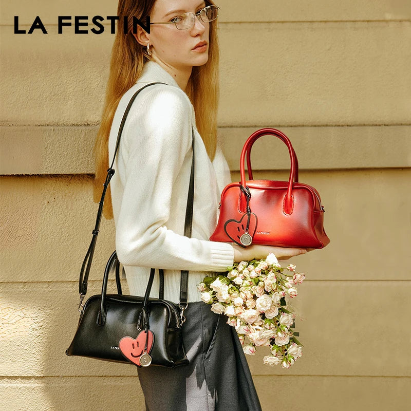 LA FESTIN Leather Crossbody Handbag