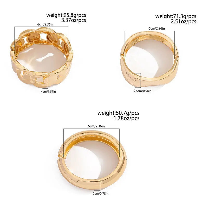 Gold Chain Cuff