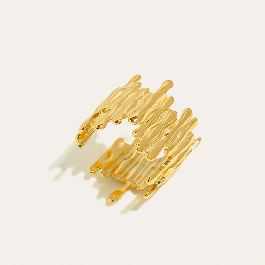 Sculpted Wide Ring