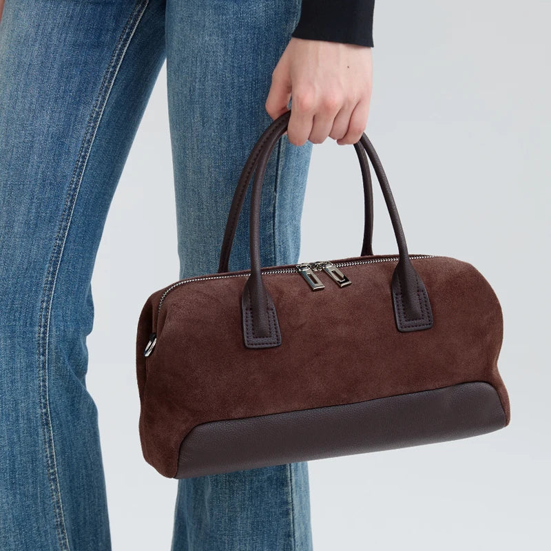 Women’s Suede Rectangular Tote Bag