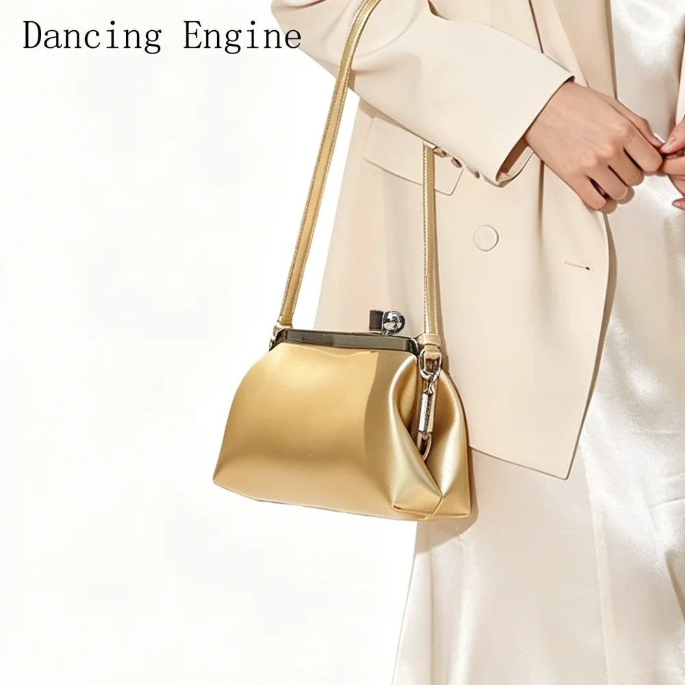 Purses and handbag Clutch Bag for Women Luxury Designer Kiss Lock Women Shoulder Bags Elegant Purses banquet bag Evening bag