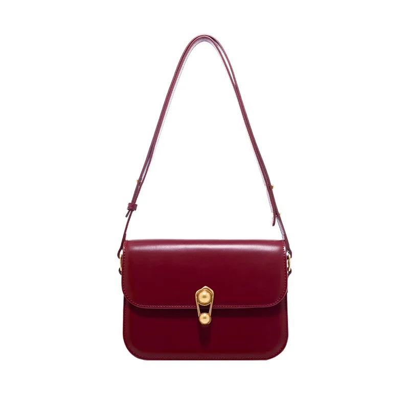 LA FESTIN Square Leather Tote Bag