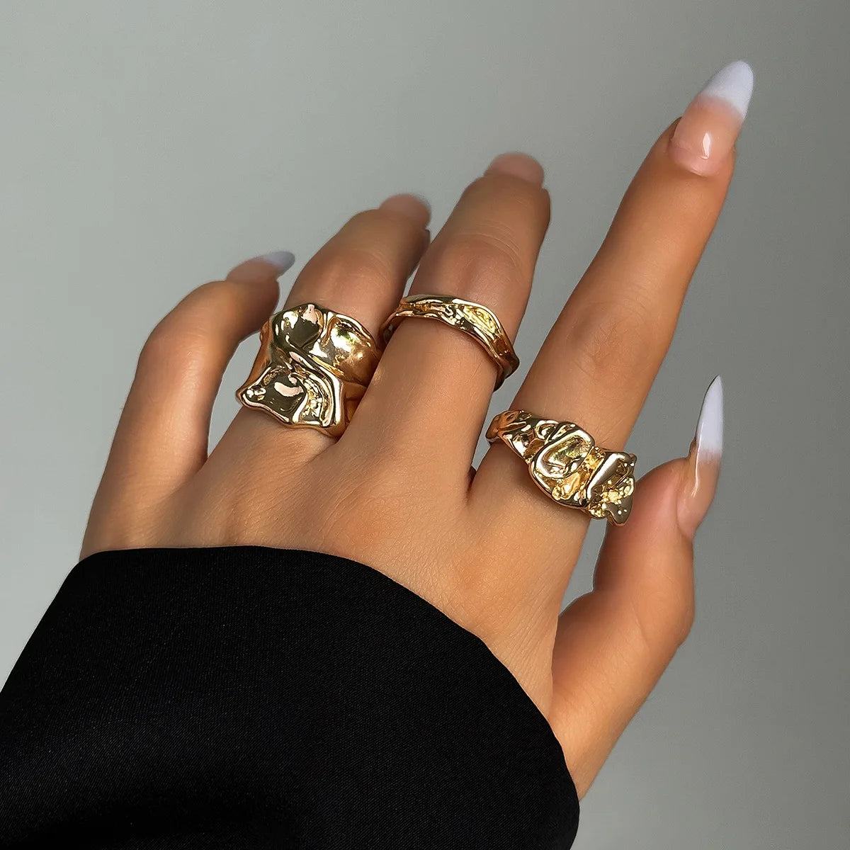 Sun & Starfish Ring Set