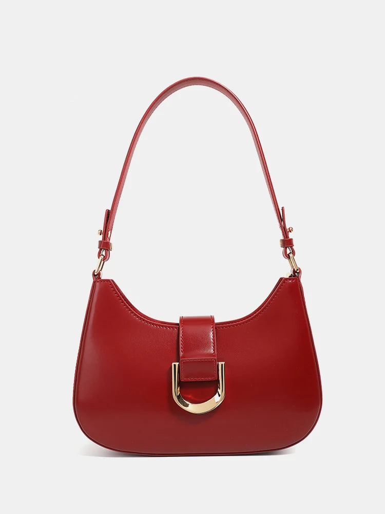 Zency Leather Top-Handle Shoulder Bag