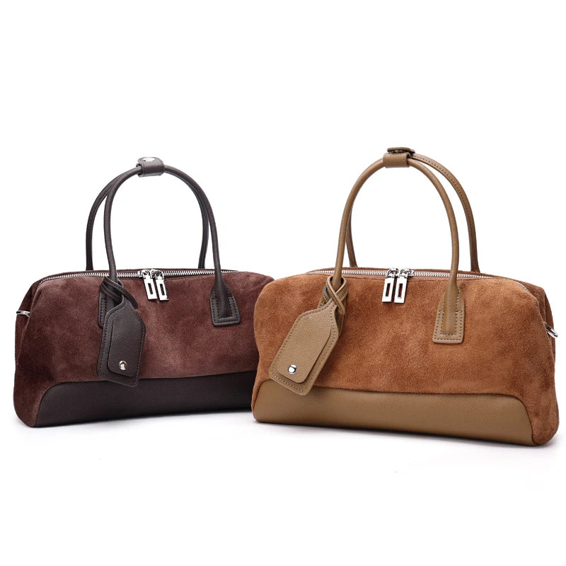 Women’s Suede Rectangular Tote Bag