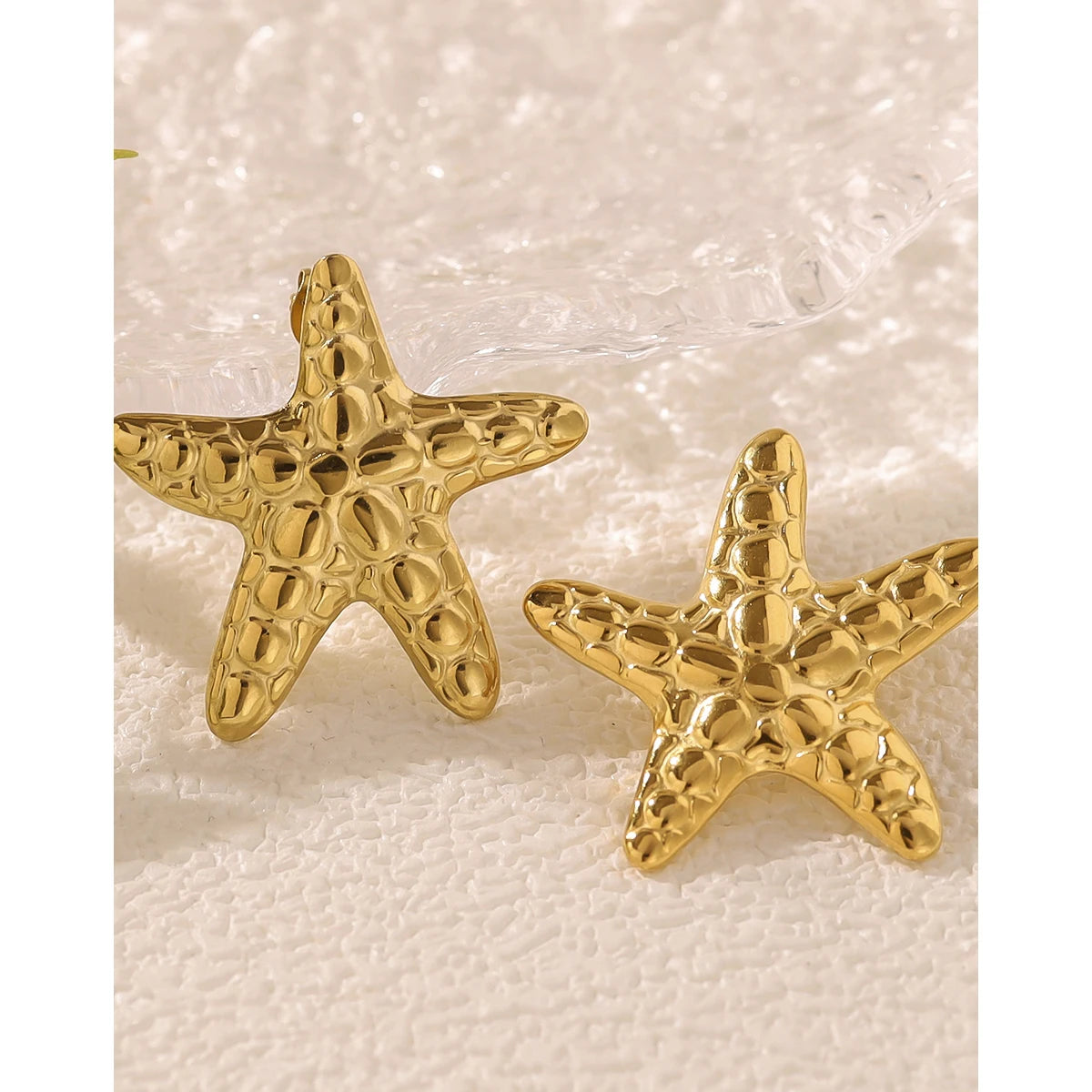 Starfish Statement Drop Earrings