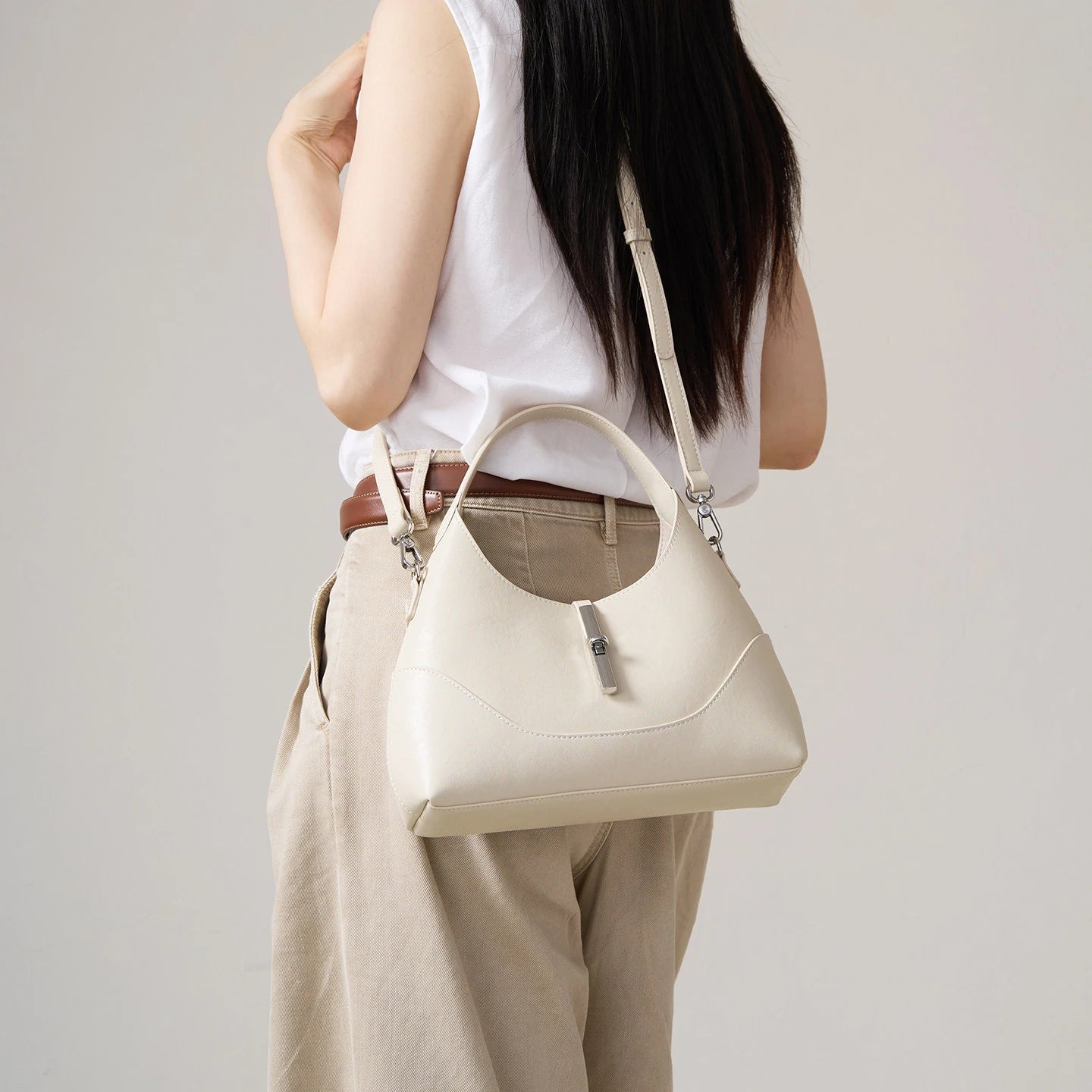 Mini Twist Lock Hobo Bag