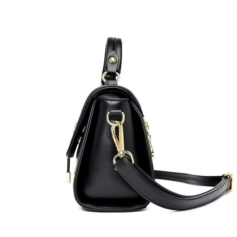 Crocodile Leather Crossbody Handbag