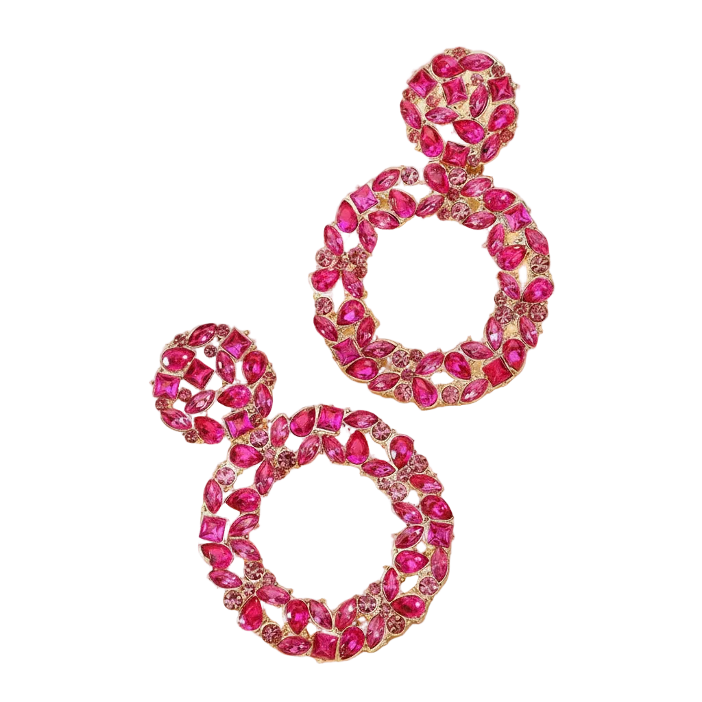Shiny Rhinestone Female Elegant Fairy Decor Piercing Charm Wedding Party Pendant