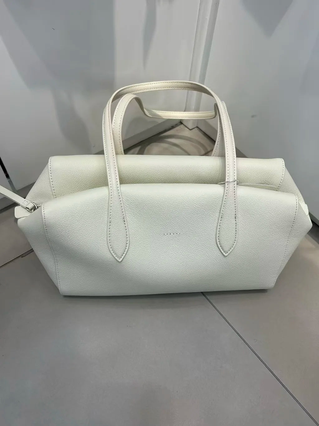 Genuine Leather Bowling Tote Bag