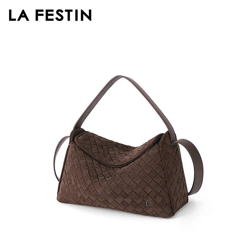 LA FESTIN Classic Leather Crossbody Bag