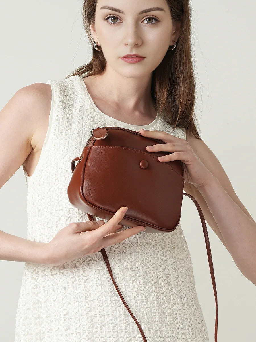 Mini Leather Crossbody Phone Bag