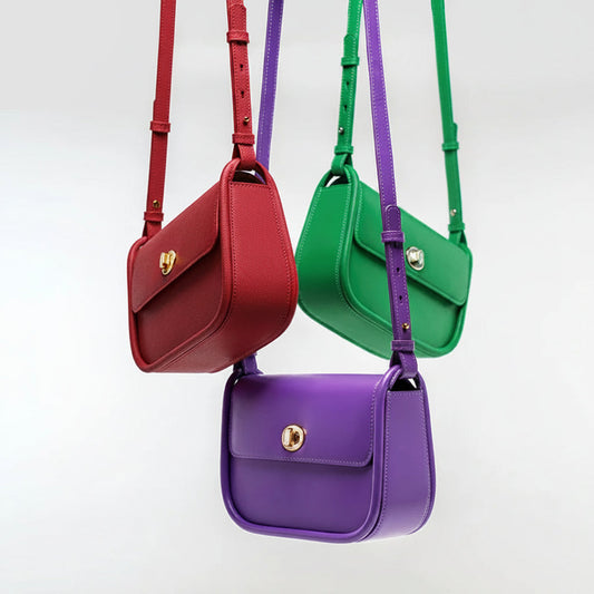 Leather Saddle Crossbody Bag