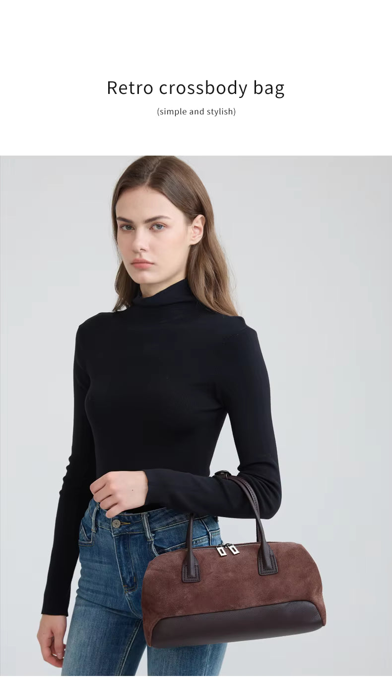 Women’s Suede Rectangular Tote Bag