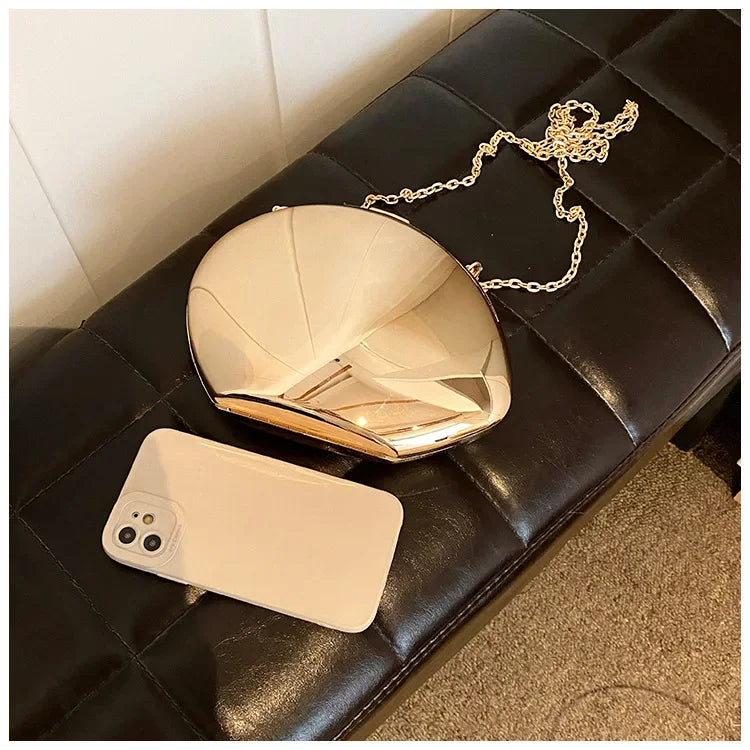 Acrylic Shell Evening Clutch Bag