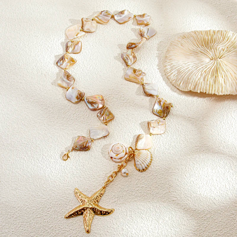 Starfish & Shell Beach Necklace