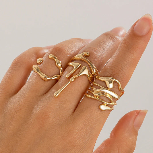 Lava Open Ring Set