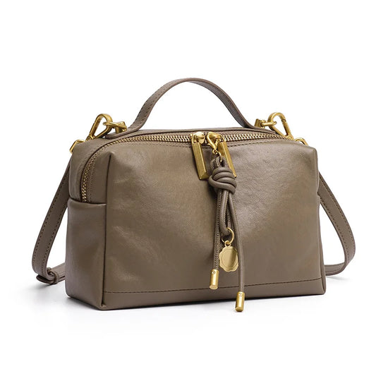 YANATARI Cowhide Leather Satchel 2026