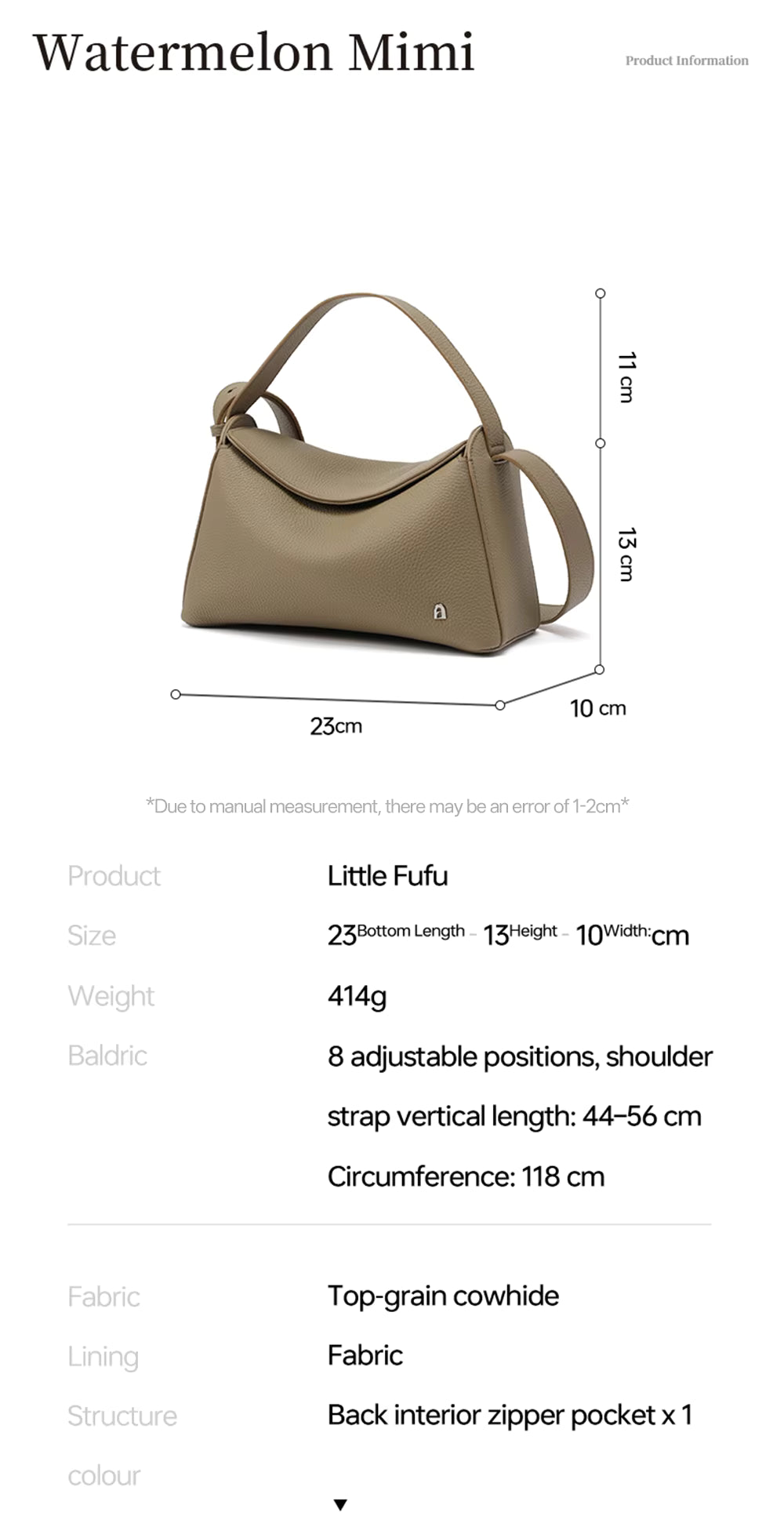 LA FESTIN Large Crossbody Handbag
