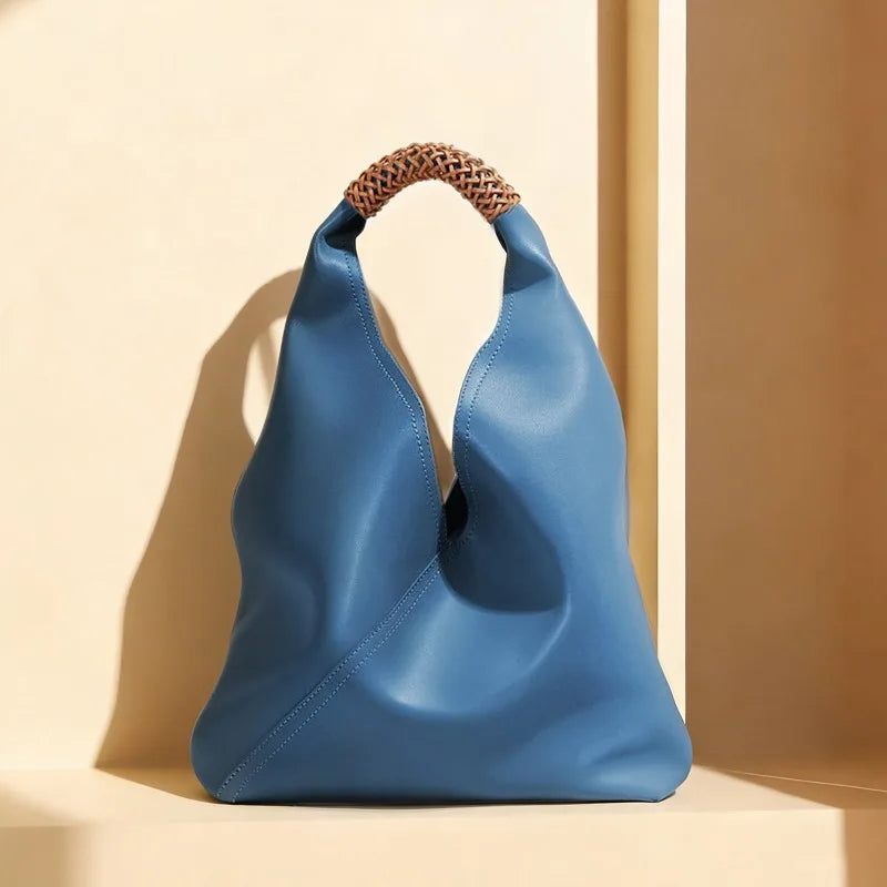 Luxury Genuine Leather Shoulder Tote