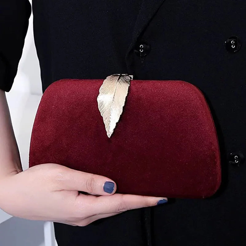 Luxury Velvet Chain Crossbody Evening Handbag