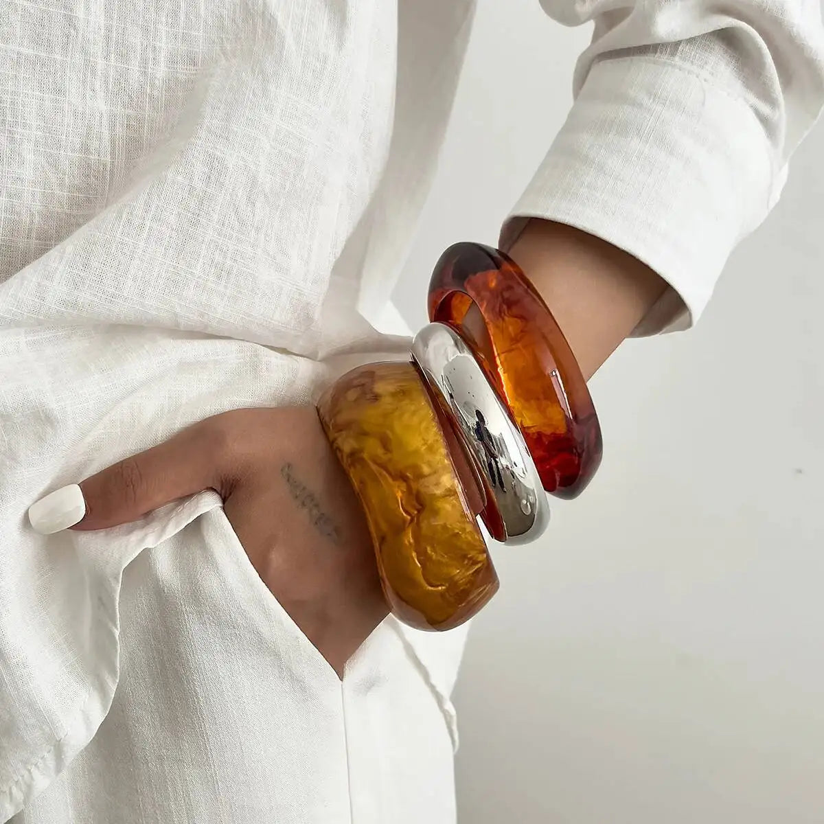 Brown Resin Bangle