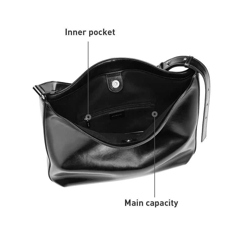 LA FESTIN Large Leather Crossbody Bag