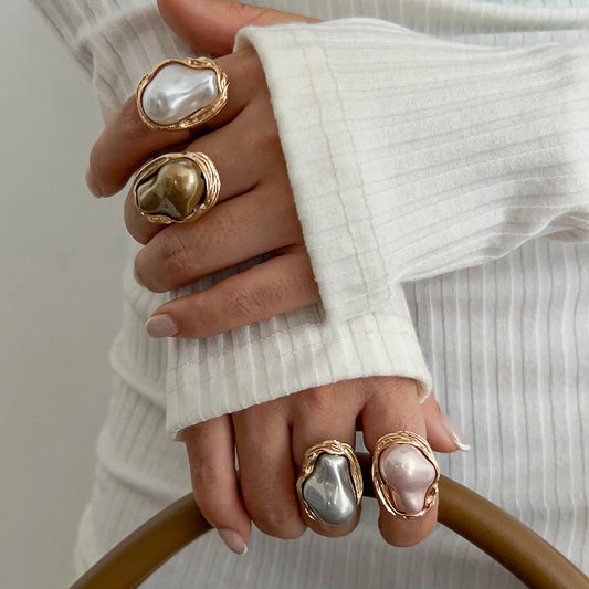 Baroque Pearl Ring