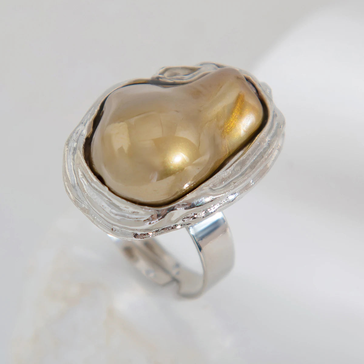 Baroque Pearl Ring