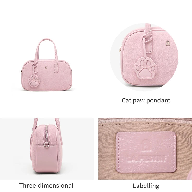 LA FESTIN Suede Shoulder Bag