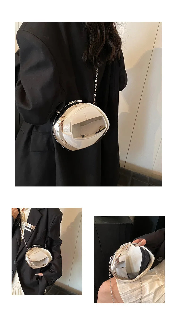 Acrylic Shell Evening Clutch Bag