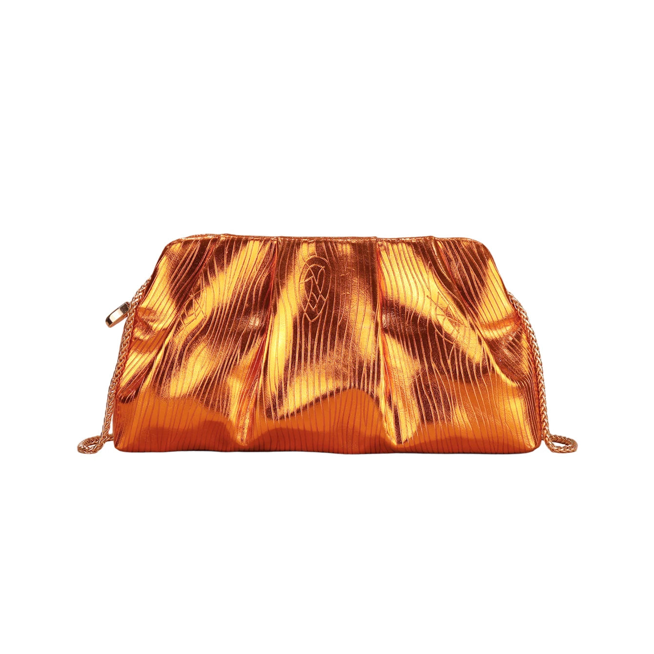 Gold Designer Evening Clutch Bag