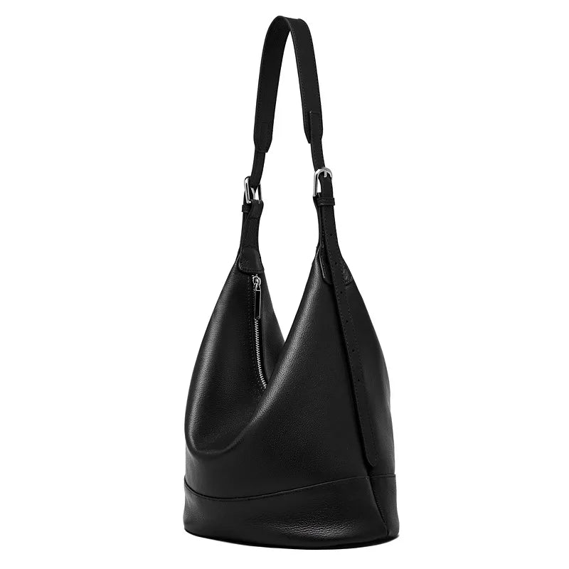 YANATARI Soft Leather Large-Capacity Tote