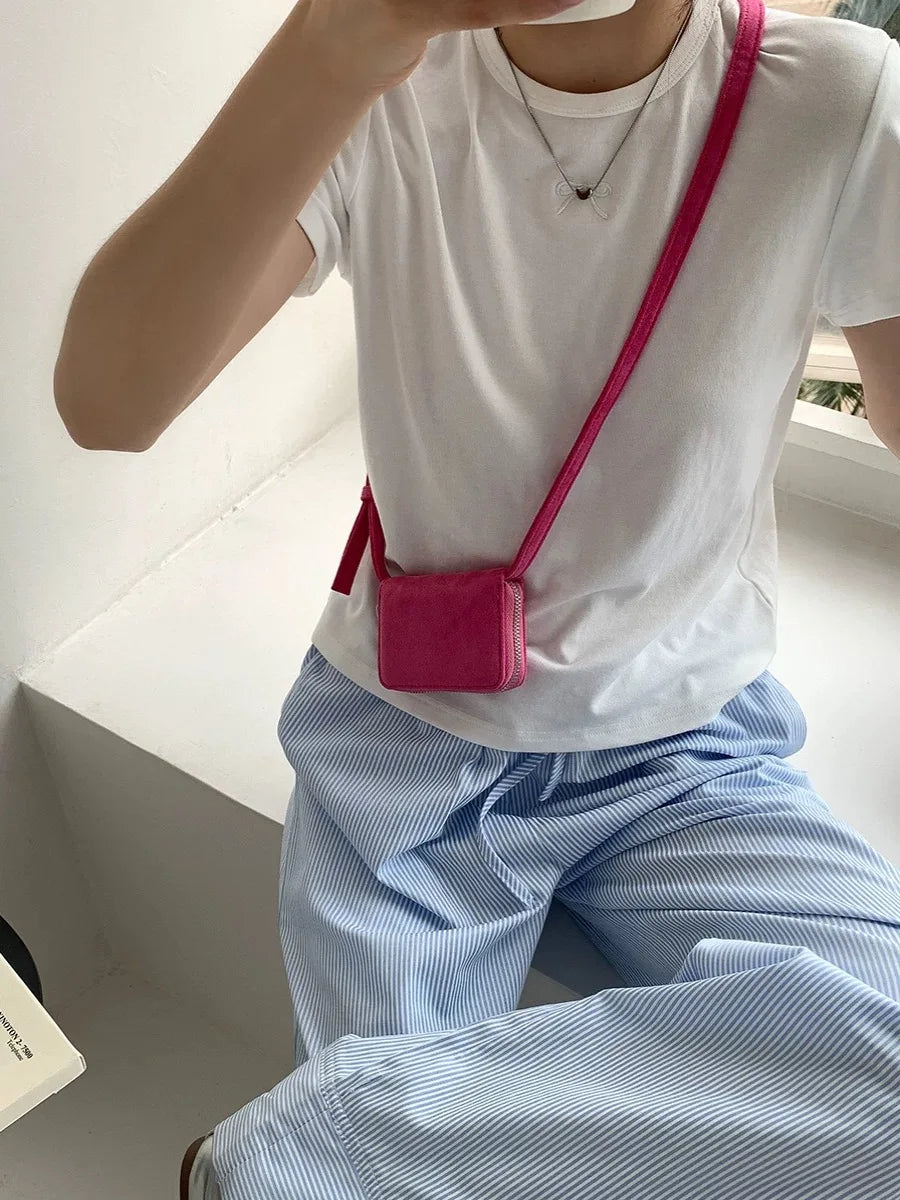 Mini Shoulder Card Wallet & Coin Purse
