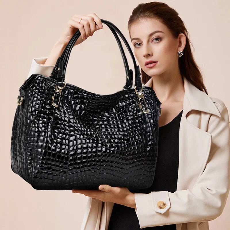 Crocodile Pattern Large Capacity Tote Bag