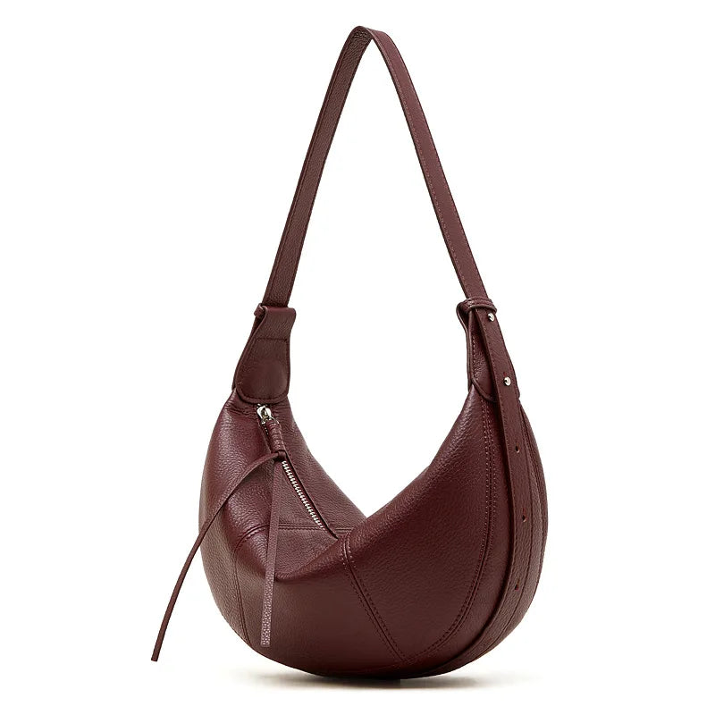 YANATARI Soft Leather Dumpling Crossbody Bag